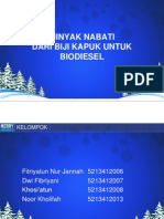 Minyak Biji Kapuk Untuk Biodiesel