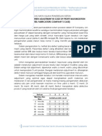 Pemodelan sistem Optimal Time Between Adjustment in Case of Profit Maximization (Management Science)