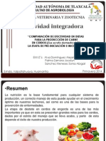 Comparar efectividad de dietas sobre ganancia de peso en cerdos