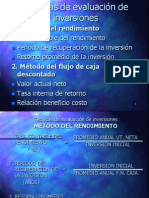 14) Evaluación de Inversiones