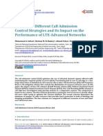 Analysis of Different Call Admission Control Strategies and Its Impact On The Performance of LTE-Advanced Networks