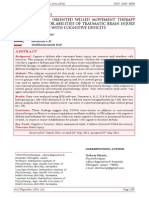 Problem Oriented Willed Movement Therapy On Motor Abilities of Traumatic Brain Injury Patients With Cognitive Deficits