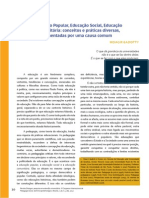 A diversidade é a marca desse movimento de educação social, popular, cidadã, cívica, comunitária