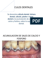 Calculos Dentales y Caries Dental