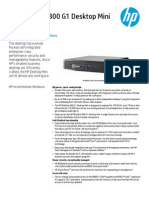 EliteDesk800G1 Desktop Mini Datasheet