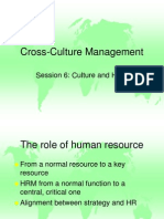 Session 6 - Culture and Human Resource Management