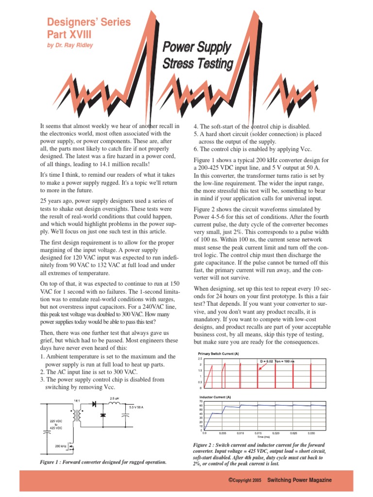 18 Power Supply Testing Power Supply Electric Power