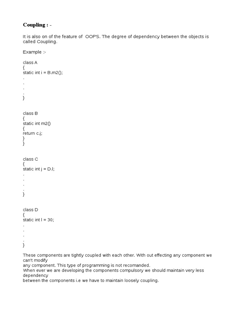 Understanding Coupling and Cohesion in OOP | PDF | Teaching Methods ...