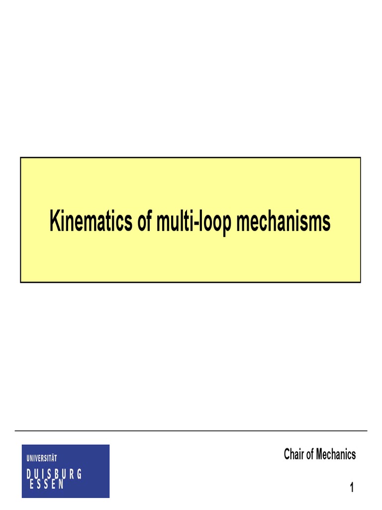 Kinema Tics of Mechanisms | PDF | Physics | Mechanics
