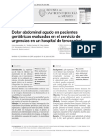 Dolor Abdominal Paciente Geriatrico