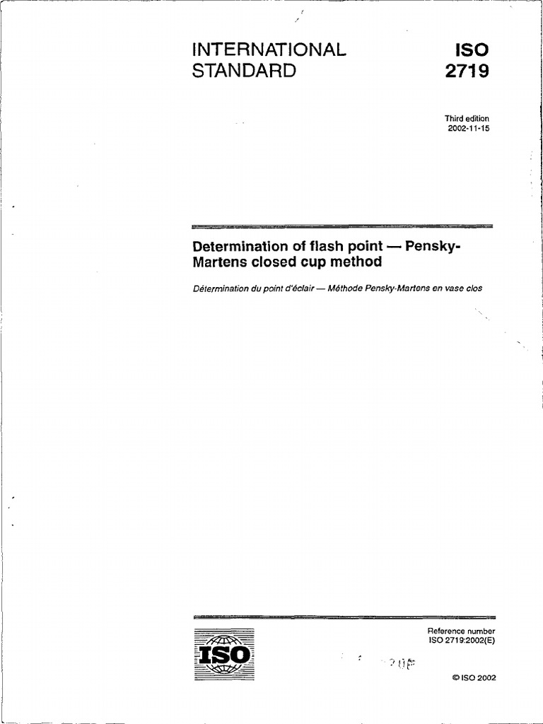 Iso 2719 | PDF