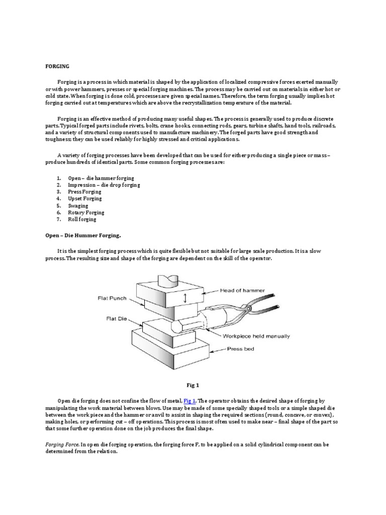 Overview of Forging Processes | PDF | Forging | Crafts