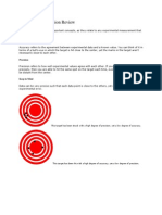 Accuracy and Precision Review