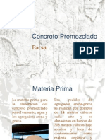 Proceso de elaboración de concreto premezclado