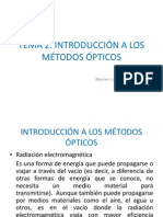 Introducción a los métodos ópticos y la radiación electromagnética