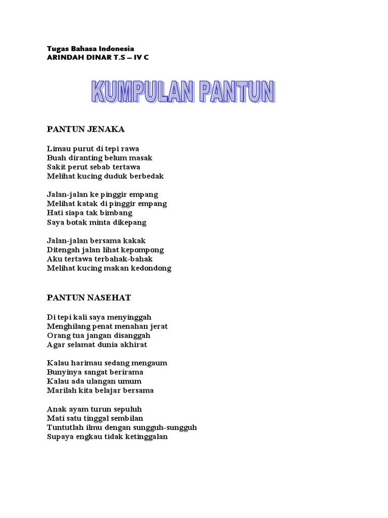 Pantun Jenaka