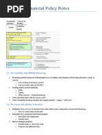 Corporate Financial Policy Notes