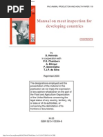 Manual on Meat Inspection for Developing Countries