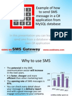 Database SMS Sending With A C# Application