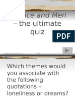 Of Mice and Men - Picture Quiz