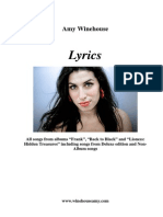 Amy Winehouse Lyrics
