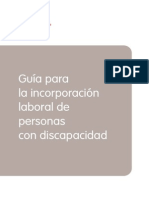 Guía Incorporación Laboral Personas Con Discapacidad