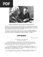 Alien NON-Disclosure Document- Dr. J. Robert Oppenheimer and Professor Albert Einstein