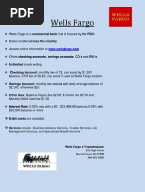 wells fargo flyer