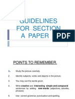 Guidelines For Section A Paper 2