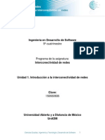 Unidad 1. Introducción A La Interconectividad de Redes