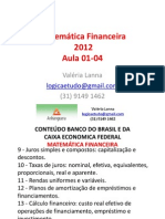 Matemática Financeira: Juros, Taxas e Fluxo de Caixa