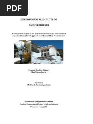 Casa Pasiva Life Cycle Assessment Polystyrene