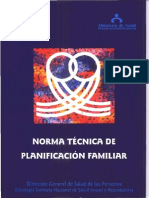 Norma Tecnica Planificacion Familiar