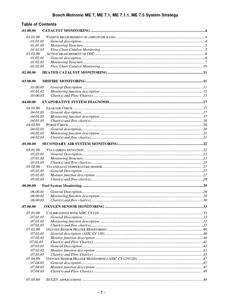 Bosch Motronic ME 7_ ME 7.1_ ME 7.1.1_ ME 7.5 System Strategy.pdf |  Throttle | Surface Roughness