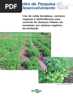 Uso de Calda Bordalesa, Extratos No Tomate