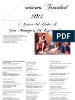 La Santísima Trinidad 2014. 7 Cantos Del Ciclo A. Coro Mensajeros Del Espíritu Santo PDF