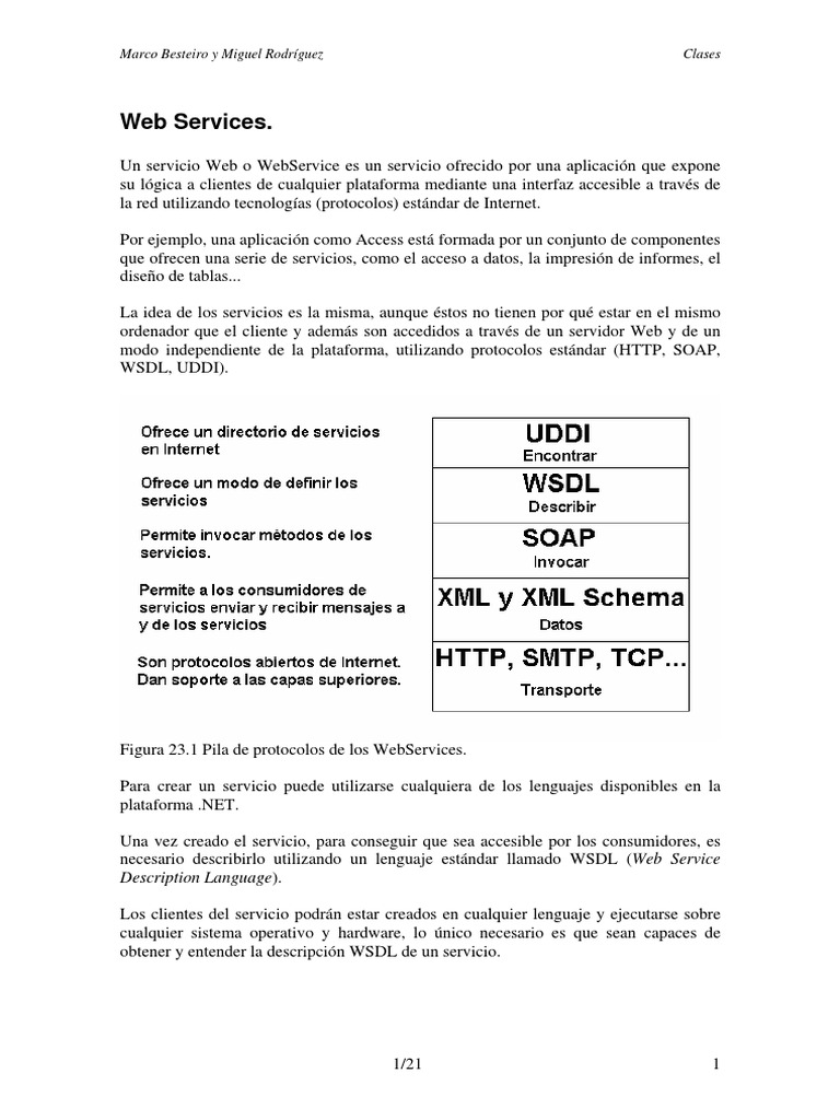 Web Services | PDF | Jabón | Protocolo de Transferencia de Hipertexto