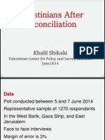 Palestinians After Reconciliation