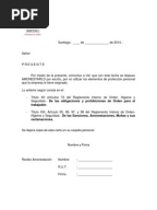 Carta de Amonestacion Laboral