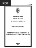 Abreviaturas, simbolos e convencoes cartograficas