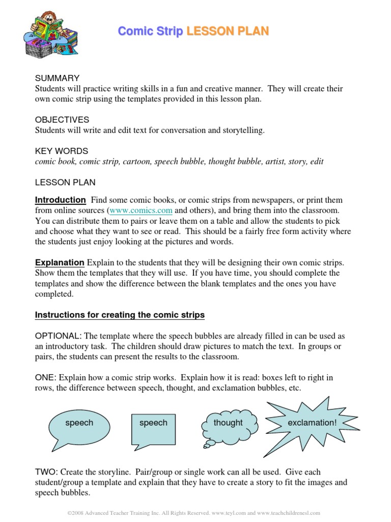 Lesson Planning Comic