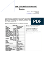 Solar System Calculation Design