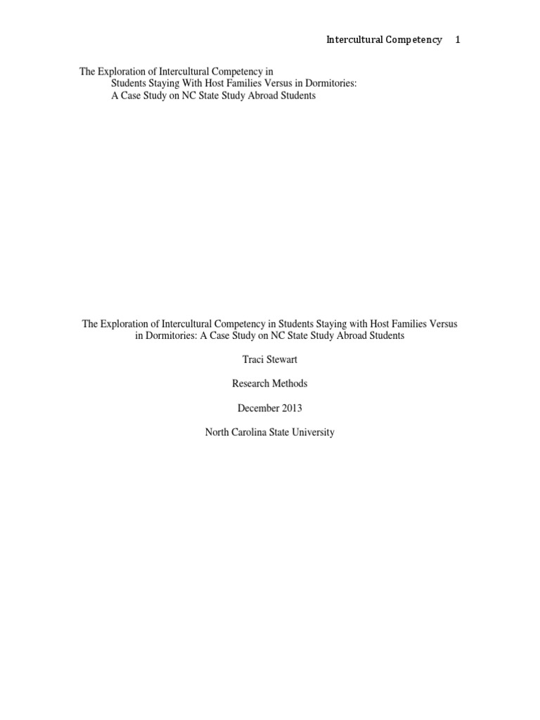 Intercultural Competency in Study Abroad | PDF | Cross Cultural ...