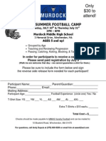 2014 July Football Camp Forms
