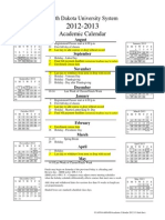 Academic Calendar: North Dakota University System