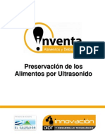 Preservacion de Los Alimentos Por Ultrasonido