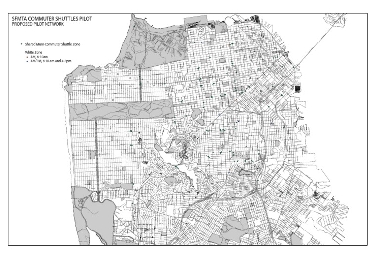 SFMTA's Proposed Commuter Shuttle Network 140609 | PDF | Electric ...