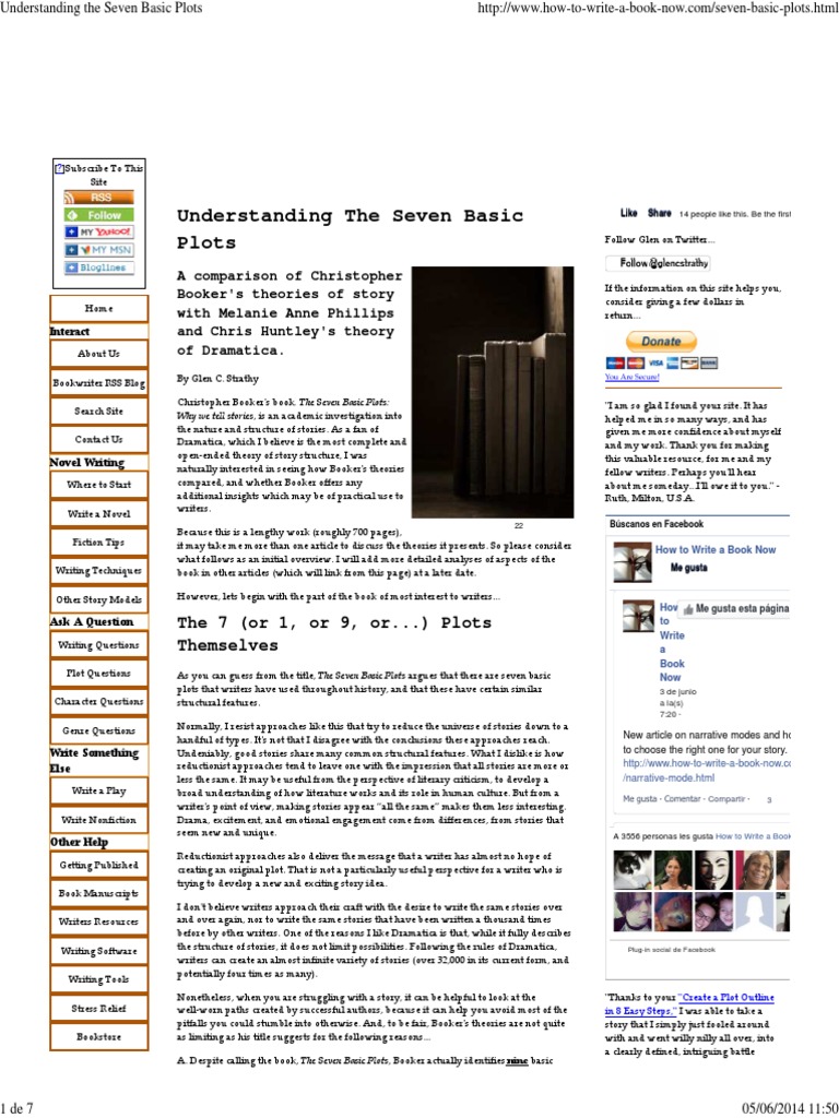 Strathy, Glen C. - Understanding The Seven Basic Plots | PDF | Plot ...
