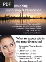 Commissioning Leadership Motivation