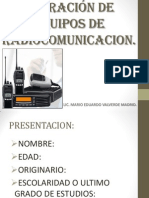 Operación de Equipos de Radiocomunicacion